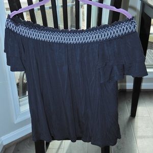 Off-the-shoulder AE Soft and Sexy shirt